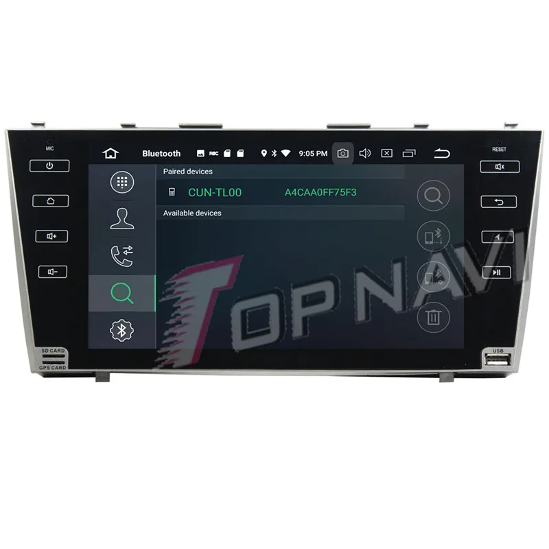 Topnavi Android 9,0 Автомагнитола плеер для Toyota CAMRY 2007 2008 2009 2010 2011 аудио радио gps навигации Octa Core NO DVD