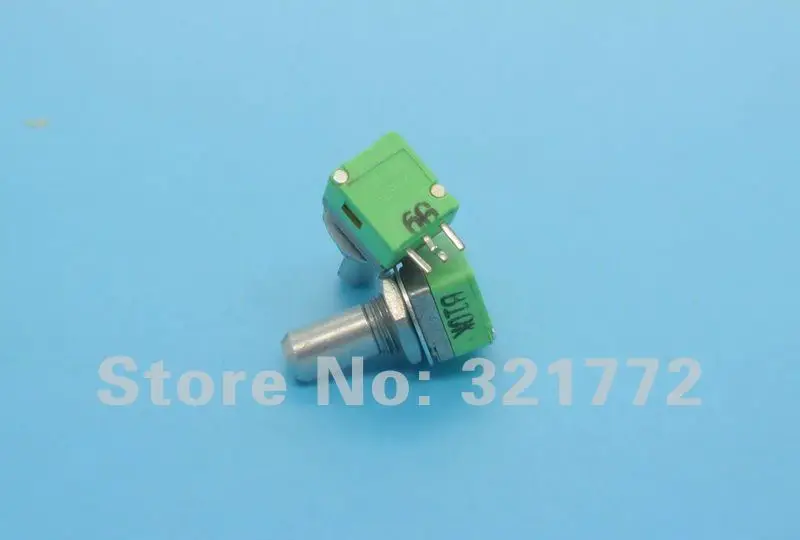 9mm Alpha B10K 10K Linear Taper Potentiometer D Shaft Vertical PC Mount