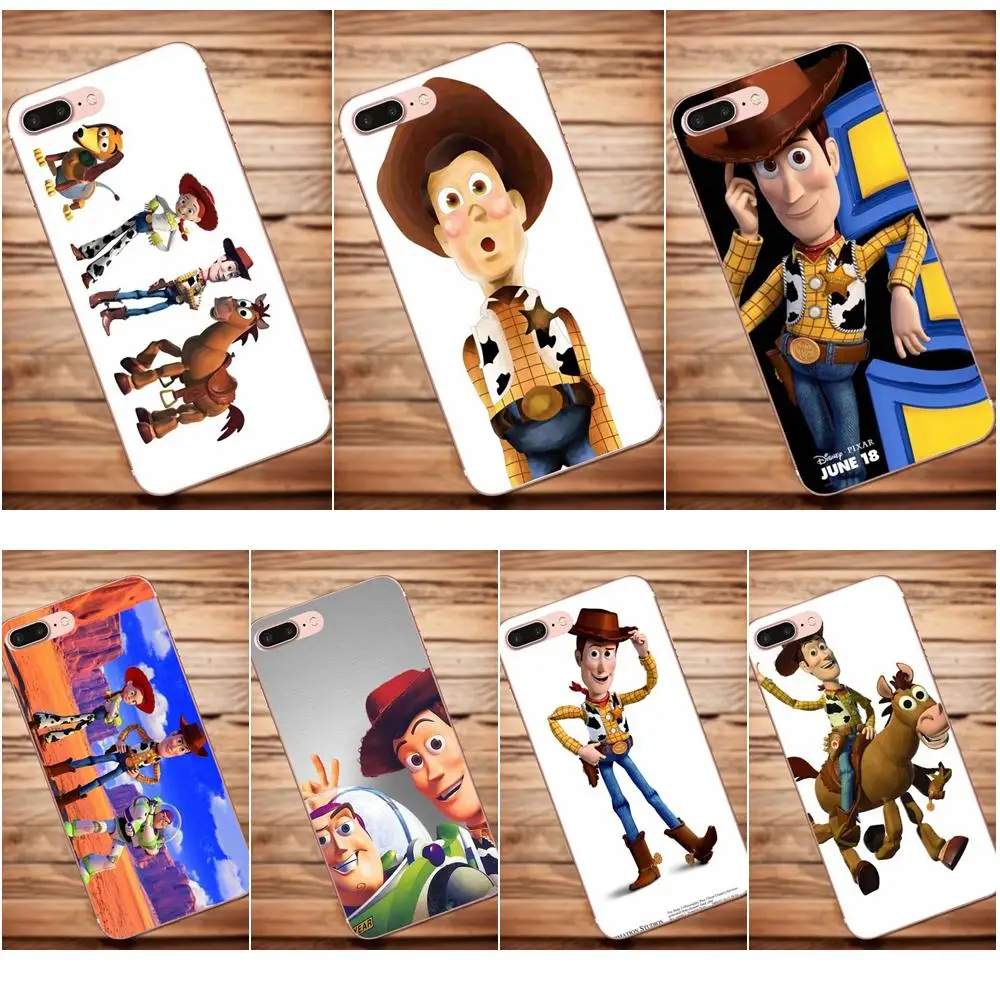 

Vvcqod TPU Cellphone Transparent For Samsung Galaxy A3 A5 A7 J1 J2 J3 J5 J7 2015 2016 2017 Toy Story Woody Selfie