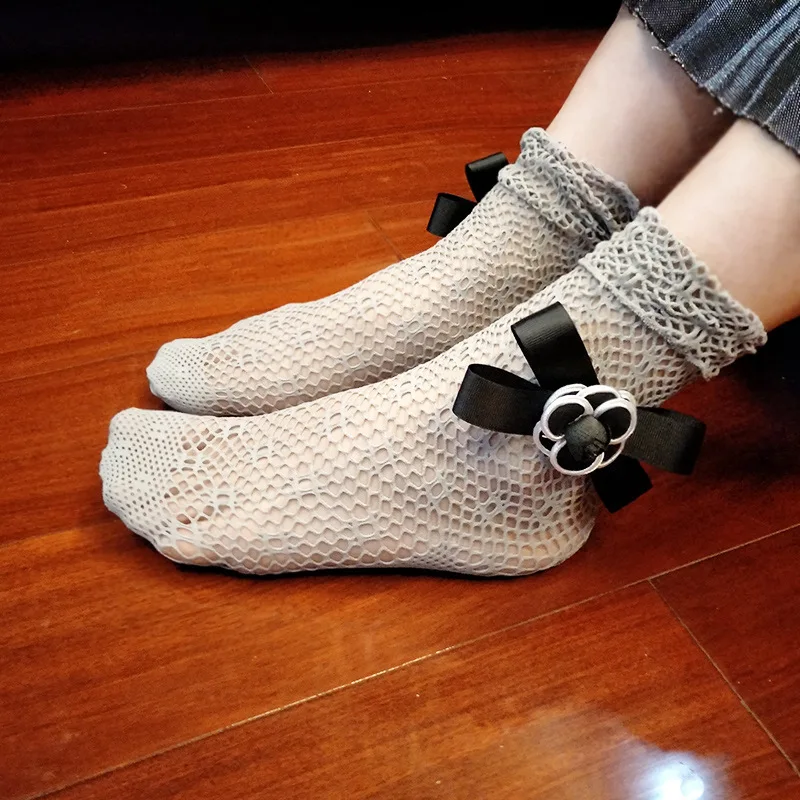 3 Pairs Summer New Sexy Mesh Silk Socks Ladies Socks Transparent with