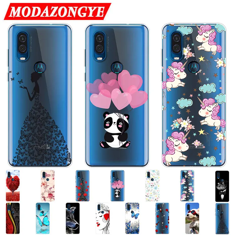 

For Motorola One Action Case Silicone TPU Phone Case On For MOTO One Action OneAction Case Soft Protective Back Cover