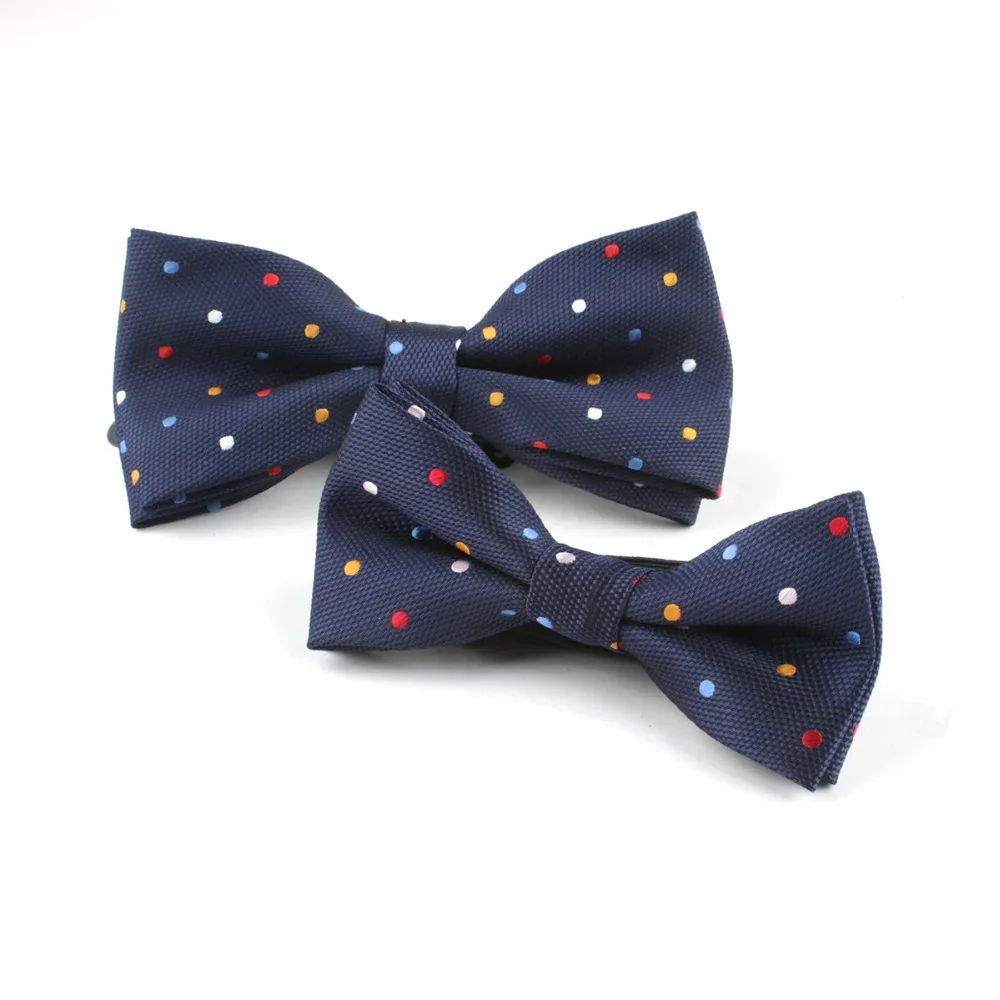 

Fashion Colorful Dot 2pcs/set Dad & Child Boy's Adjustable Bow Tie Wedding Bowties Groom Prom Party Father Son Cravate Homme