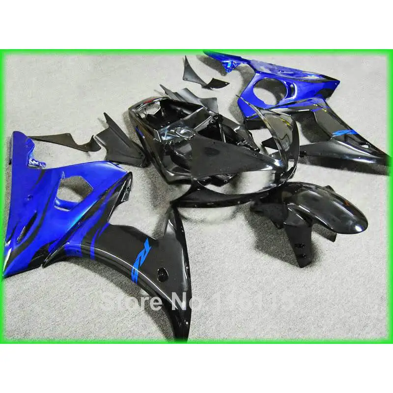 MOTOMARTS HOT! ABS обтекатель комплект для YAMAHA R6 2003 2004 2005 синий черный YZF 03 04 05 Обтекатели