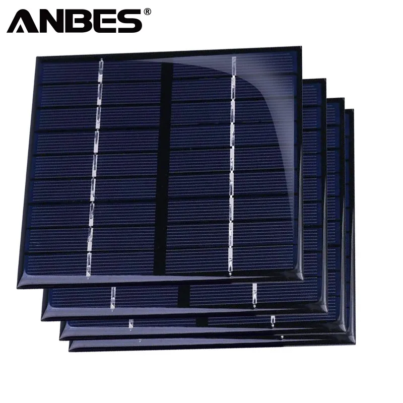 

ANBES 2W Solar Cell Polycrystalline Solar Panel DIY Solar Charger For 6V Battery Solar System High Quality
