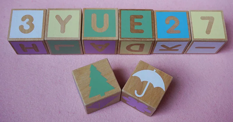  Nordic style baby building blocks wooden 36 pcs English letter alphanumeric cognitive children's ro