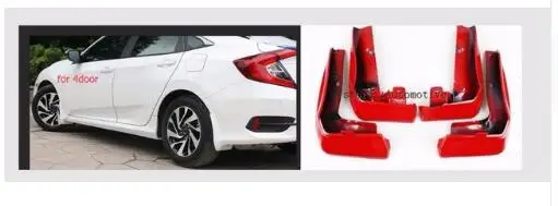 FOR HONDA CIVIC 2016 2017 2018 ALL NEW 4-DOOR SEDAN MUDFLAPS MUD FLAP FLAPS SPLASH GUARD MUDGUARDS FRONT REAR FENDER MOLDED SET |