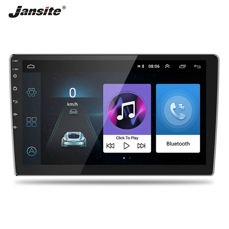 

Jansite 10" full touch screen car radio Multimedia player 1024*600 Car DVD GPS navigation Reverse image U disk Mirror-link FM