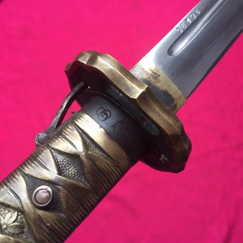 Военная японская армия Второй мировой войны Nco. Самурайский меч катана Saber Brass Handle