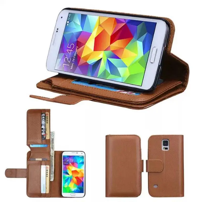 Для Samsung Galaxy S5 I9600 Мода PU кожаный кошелек стиль флип стенд телефон случае Protecive