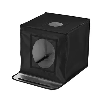 

Portable Foldable Photo Studio Tent kit Photo Box 16*16*16" Photography Light Box with 84pcs LED Lights 5500K 3 Color Backdrop