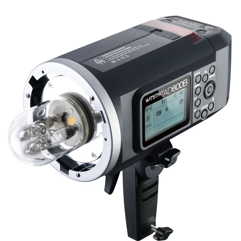 US $790.12 Godox Wistro AD600B Bowens Mount TTL GN87 HSS 18000S Outdoor Strobe Flash With 24G X System BuildIn 8700mAh LiOn Battery