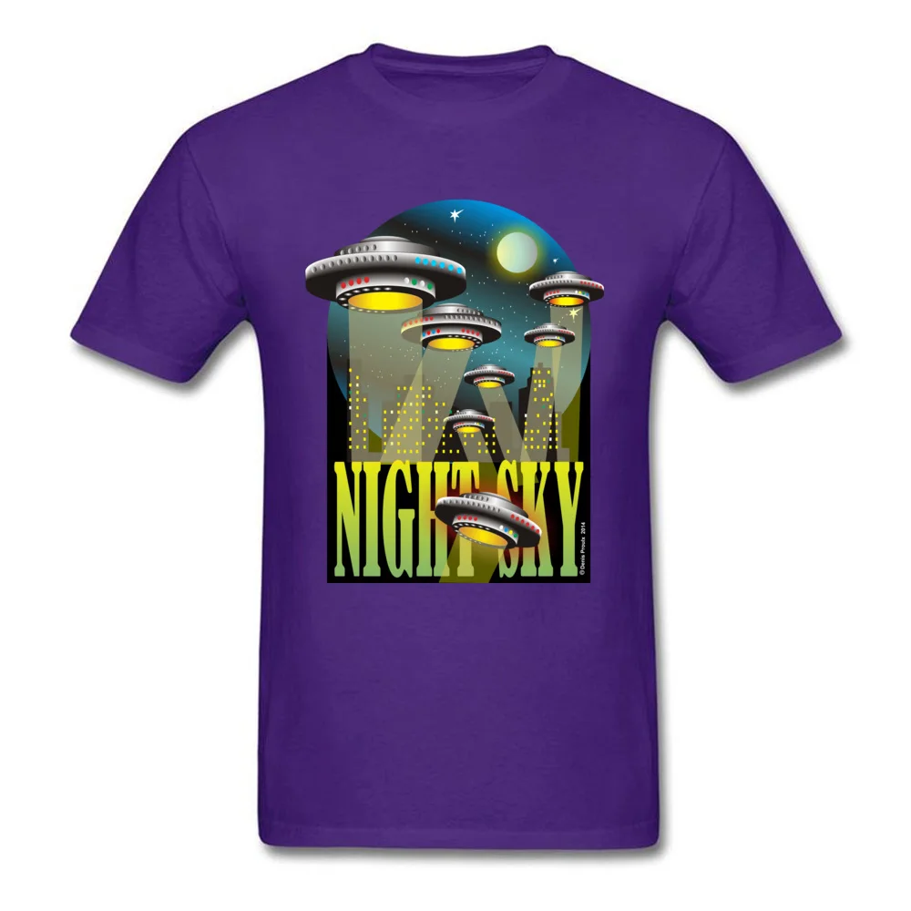 NightSkyOne 100% Cotton Tops Shirt for Men Classic Tshirts Summer Faddish Round Neck Tops T Shirt Short Sleeve NightSkyOne purple