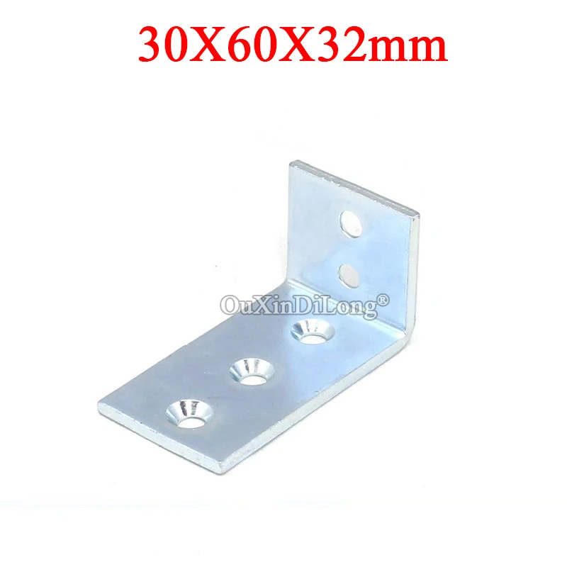 

20PCS Thicken Metal Furniture Corner Braces 90° "L" Board Frame Shelf Support Brackets Partition Layer Reinforcement Connectors
