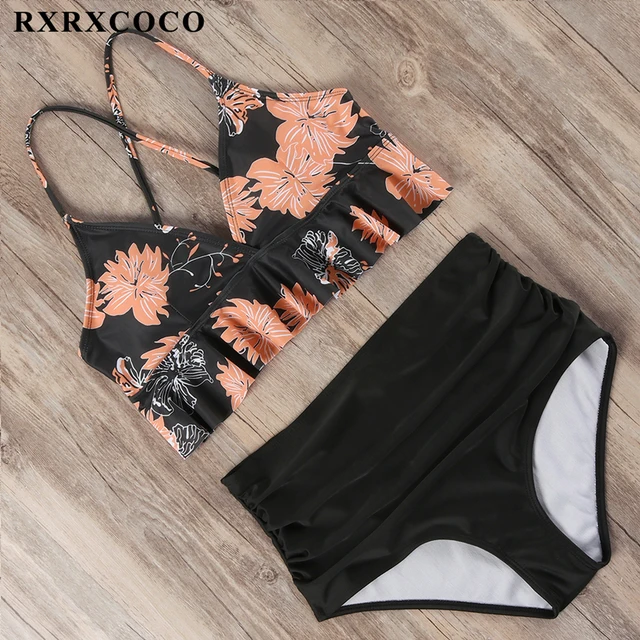 {Excellent|Wonderfull|Very Good|Very Recommended} RXRXCOCO Bikini 2019 Mujer New Sexy Swimwear Women High Waist Swimsuit Push Up Bandage Bathing Suit Printed Biquini Bikini Set Limited Offers