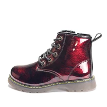 New Children Boots 2019 Winter/Spring Kids Shoes Leather Waterproof Boys Boots With Plush Non-slip Fashion Girls Boots 26-37