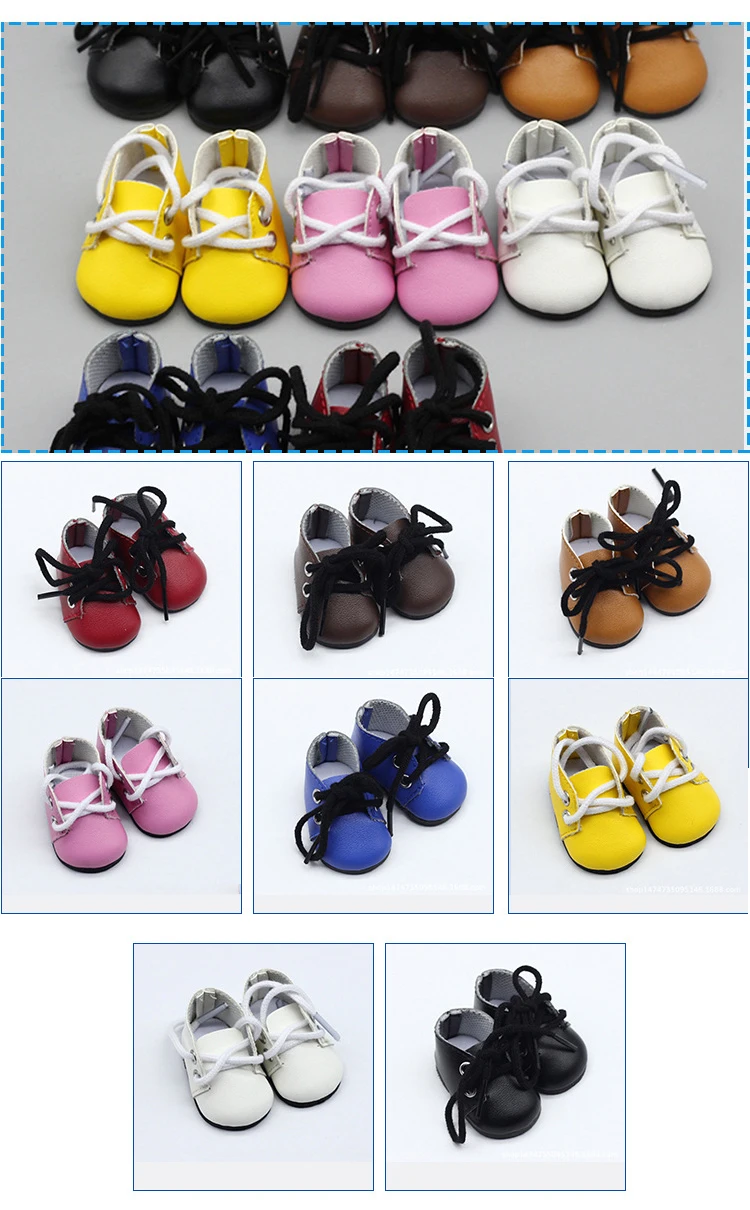 5cm Canvas Shoes For BJD Doll Fashion Mini Shoes Doll Shoes for Russian DIY handmade doll Doll Accessories (9)