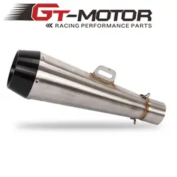 GT двигатель-впуск 51 мм Универсальный мотоцикл выхлоп гоночный глушитель GP выхлоп для большинства мотоциклов