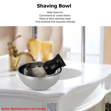 Нержавеющая сталь чашка для бритья Для мужчин, чашка для бритья для мужчин Серебряный для бритья чаша для бритва мужской чистки лица кружка для мыла инструмент