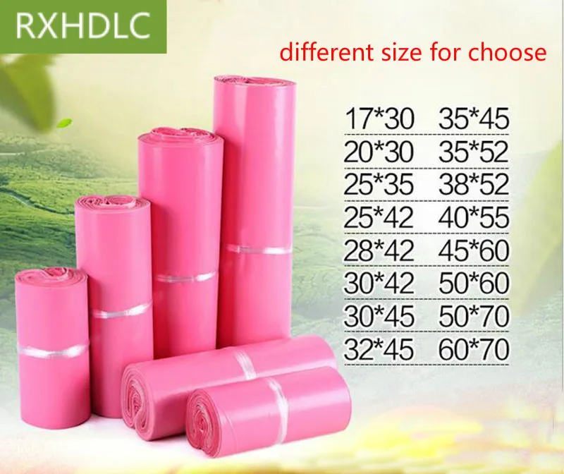 

40*55cm 45*60cm Large Poly Mailing Bag Pink Mailers Envelopes Shipping Bag Plastic Self Seal Mail Express Packaging Bag 100pcs