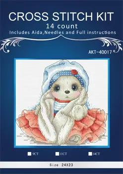 

oneroom Needlework,similar dmc threads DIY Cross Stitch,Sets For Embroidery kits,14CT&16CT,Rabbit style 11