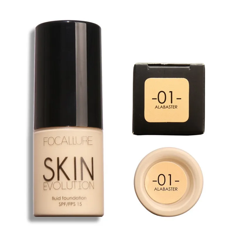 FOCALLURE бренд жидкий основа для макияжа лица осветитель отбелевающий крем BB контроль масла помпа для тональной основы Maquiagem beauty Kit