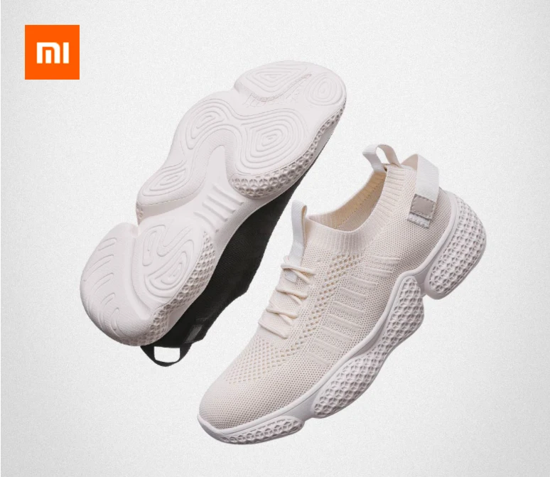 

Xiaomi Flying Woven Breathable Socks Sports Shoes Cushioning Non-slip Wear Socks Design Perspiration Light Casual Shoes smart