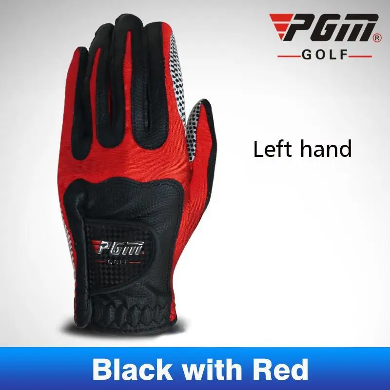 PGM мужские Ультра-волоконные перчатки для гольфа из ткани спортивные высококачественные мужские устойчивые к скольжению перчатки дышащие левые перчатки для гольфа спортивные перчатки