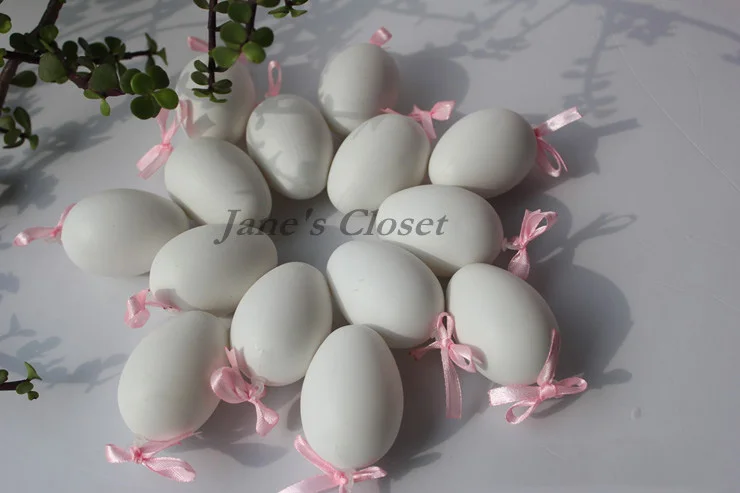 DIY моделирование пасхальных яиц, креативное украшение ручной крашеные яйца, детские игрушки 10 шт./партия, рождественские подарки, белое имитированное яйцо