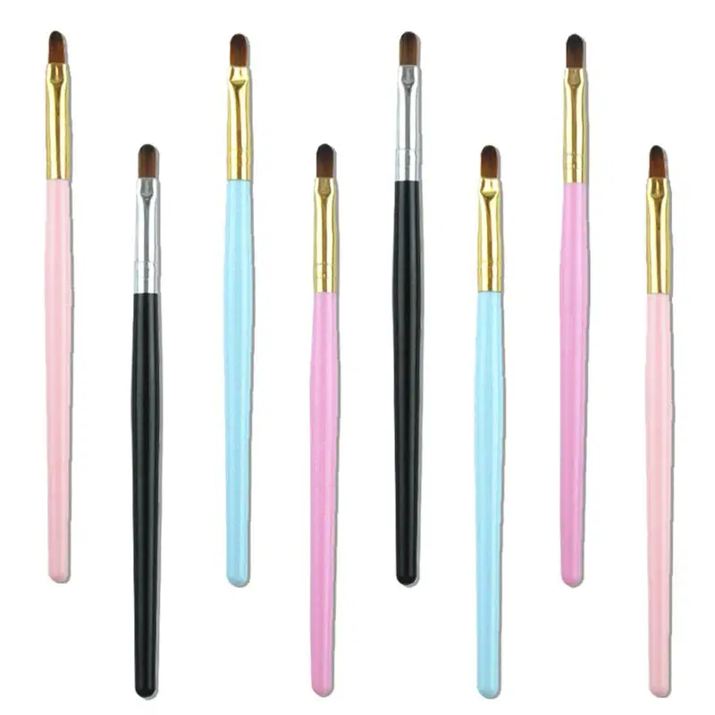 

New Fashion Makeup Brush Eyebrow Flat Angled Brushes Foundation BrushesMaquiagem Angled Eyebrow Eyeliner Blush Pincel Maquiagem