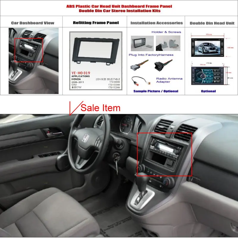Double DIN Installation Stereo Radio 