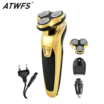 

New Shaver for Electric Men Shaving Gold Machine Face Nose Body Trimmer Shaver Beard Trimmer for Men Groomer Hair Clipper