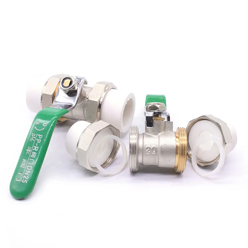 Высокое качество большие размеры полипропиленовый шаровой клапан водопровод переключатель медный клапан DN40, DN50