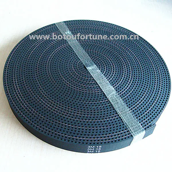 

HTD3M long length belt timing with 15mm width 10meter a roll