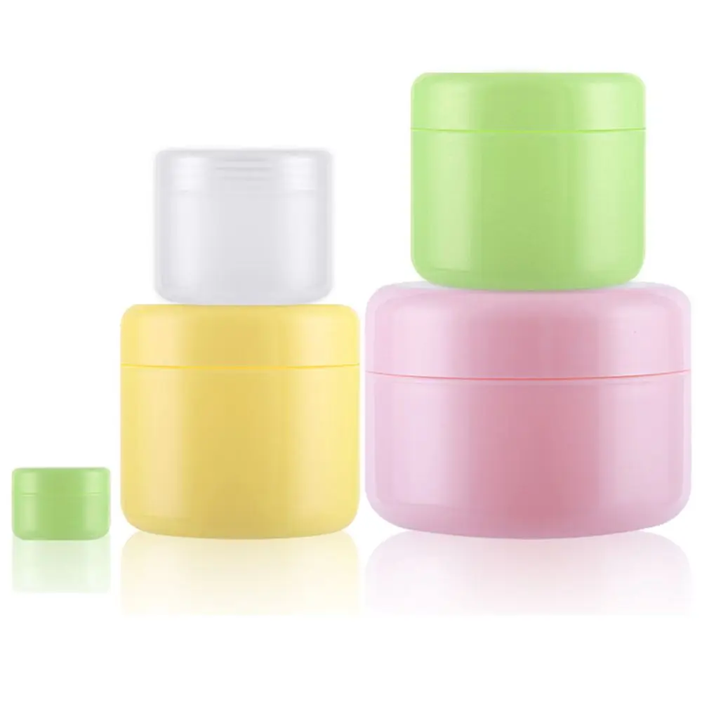 

10g /20g/30g/50g/100g/150g Plastic Empty Makeup Jar Pot Refillable Sample bottles Travel Face Cream Lotion Cosmetic Container