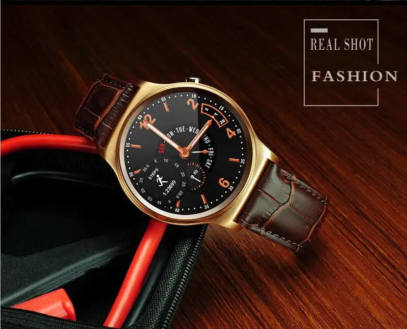  GMOVE GW01 MTK 2502C Bluetooth Smart Watch Call Directly 1.3 IPS Full Round Screen Life Waterproof  - 33041959578