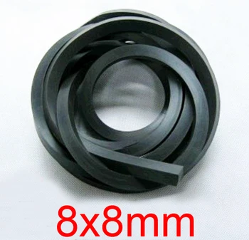 

NEW 8x8mm 8mm Fluorine rubber strip,fluororubber bar,FKM FPM Viton sealing strip oil acid and alkali resistance heat-resistant
