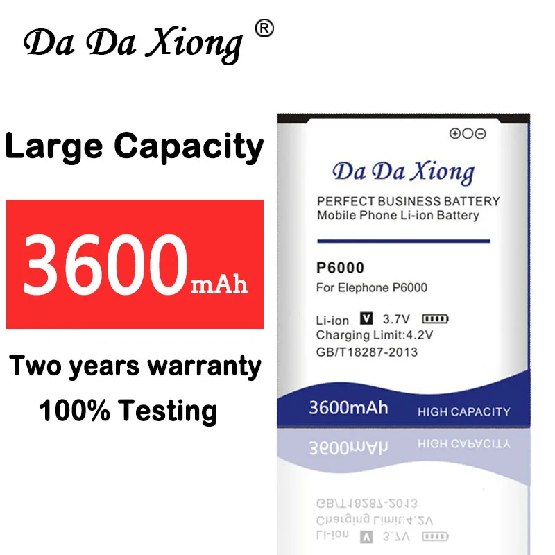 Аккумулятор DaDaXiong 3600 мАч Elephone P6000 для elephone p6000 / pro | Мобильные телефоны и аксессуары