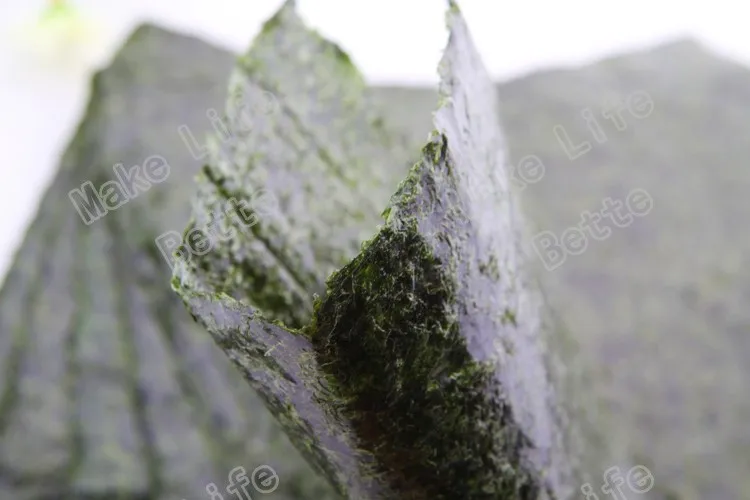 100 шт. Nori морские водоросли для суши + бесплатный инструмент, сушеные водоросли Nori для суши, оптовая продажа, высококачественные водоросли нори-4
