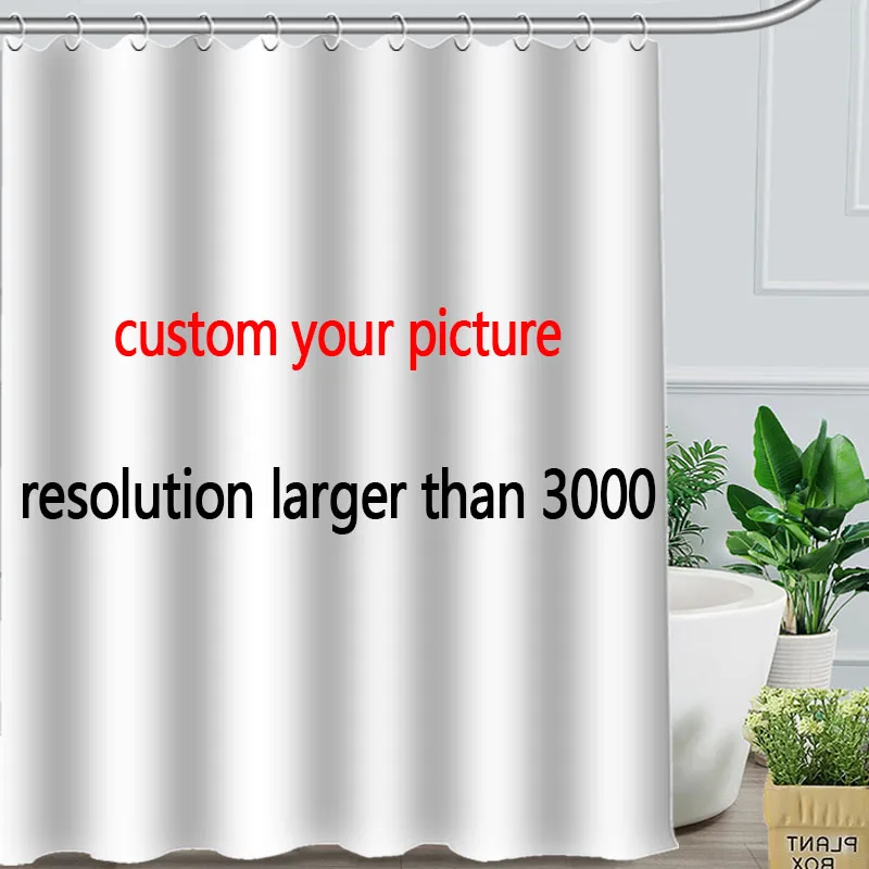 

Green Bamboo Fabric Bath Curtain Custom Bathroom Best Nice Polyester Shower Curtains Home Decoration