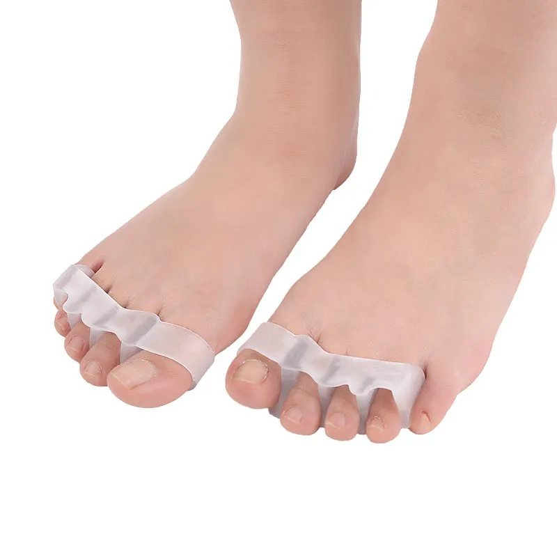 

1 Pair Silicone Toe Separator Overlapping Rehabilitation Treatment Hallux Valgus Braces Orthotic Device Feet Care insole