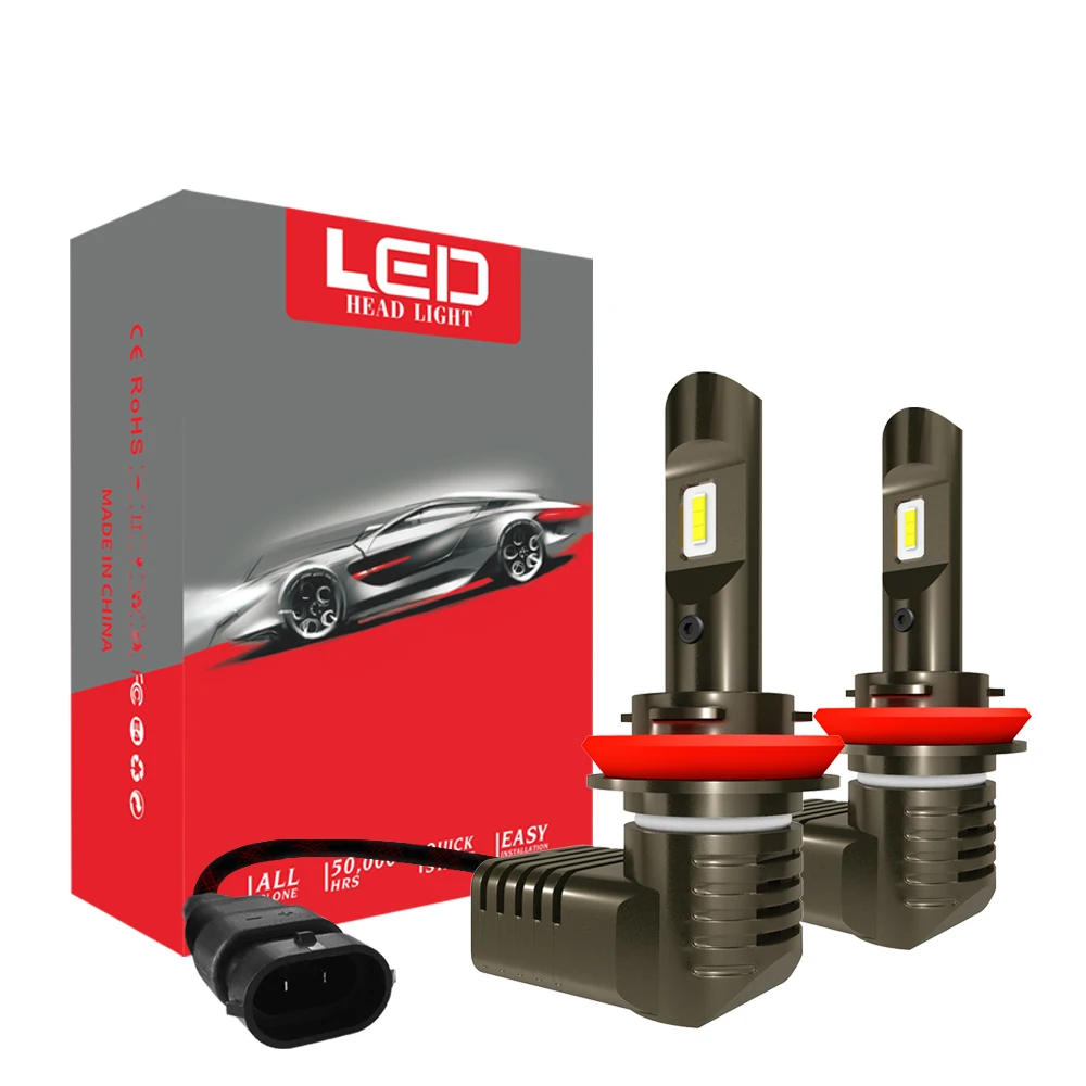 18000LM Inhanced Автомобильные светодиодные фары H7 LED H4 H8 H9 H11 9005 HB3 9006 HB4 с чипами CSP 6000K 12V