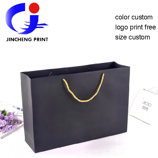 Free Shipping Custom Logo Inch Black Paper Bag Ping Clothes Free Shipping Custom Logo Inch Black Paper Bag Ping Clothes Jewellery Hat Shoes Printing Price High Quality On Aliexpress Alibaba