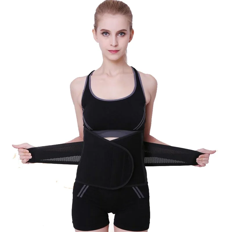 

New Promotion Double Adjust Back Pain Relief Waist Support Lumbar Lower Waist Sport Accessories Back Support Brace Belt C08