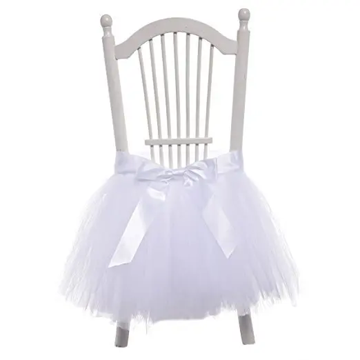 Buy Colorful tutu chair skirt baby shower decorations