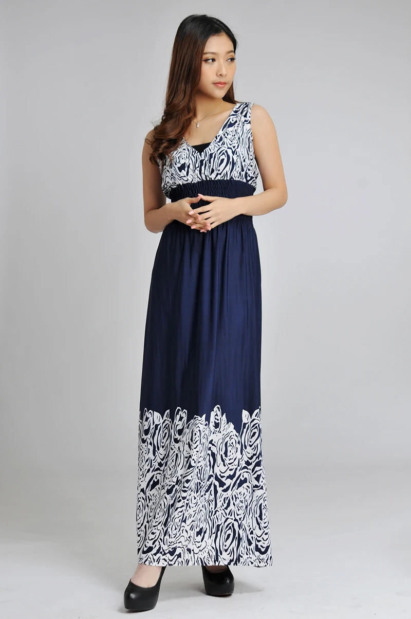 Mujeres Retro Vintage saias femminas longas vestidos verano faldas largos ropa de mujers Plus tamaño grande sundress playa Vestidos 6xl