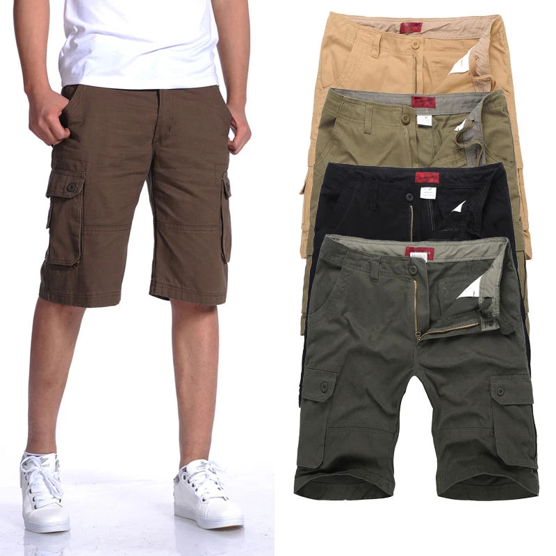 Classic Plus Size Shorts Men:MAX Waist 117CM 30-40 42 44 46 L-XXXL 4XL 5XL 6XL Summer 2019 Male Loose Overalls Cargo Trousers