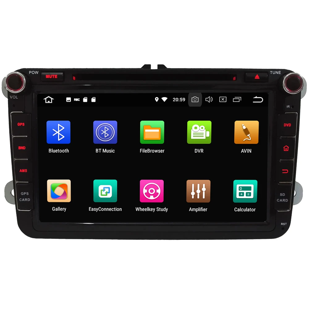 Flash Deal 8" Octa Core 4G Android 8.1 4GB RAM 64GB ROM Car DVD Player Stereo Radio For VW Passat Tiguan T5/Seat Leon Altea Toledo Alhambra 1