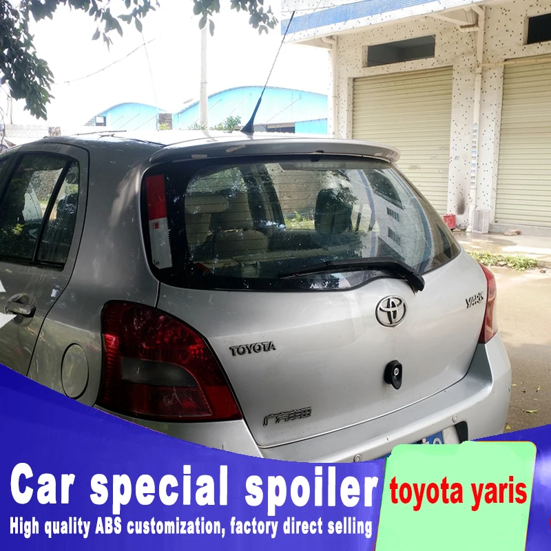 Для toyota Yaris спойлер 2008 2009 2010 2011 2012 2013 год высокое качество АБС праймер задний Багажник крыло задний спойлер