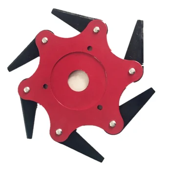 

6 Teeth Brush Cutter Blade Trimmer Metal Blades Trimmer Head Garden Grass Trimmer Head For Lawn Mower