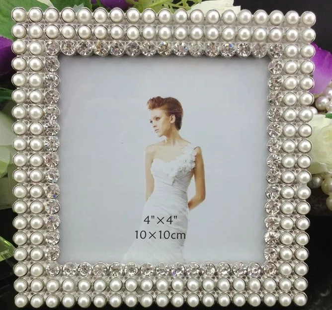 4x4 square frame tiffany wedding pearl photo frame wholesale furniture